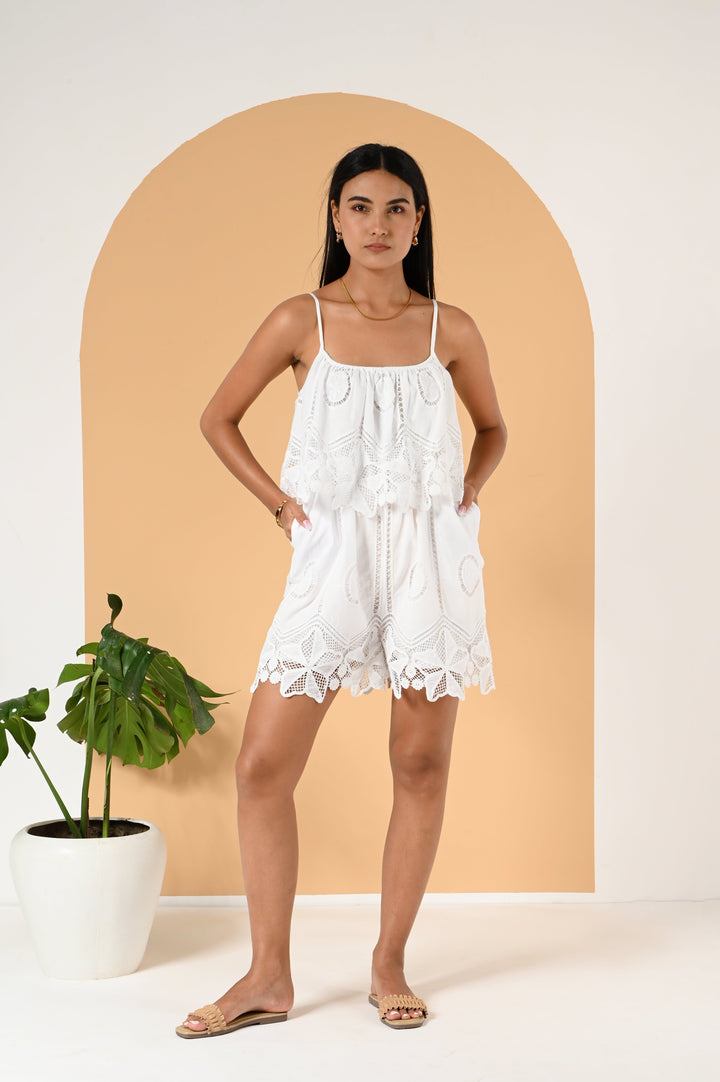 Lyrica Romper - White