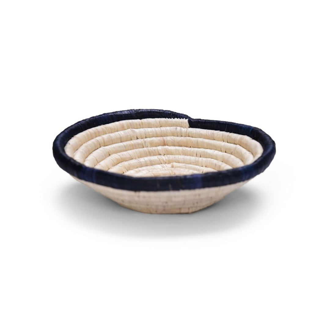 Coastal Minimalism Woven Bowl 6" - Blue Night