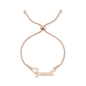 Love Yourself Bracelet - Rose Gold
