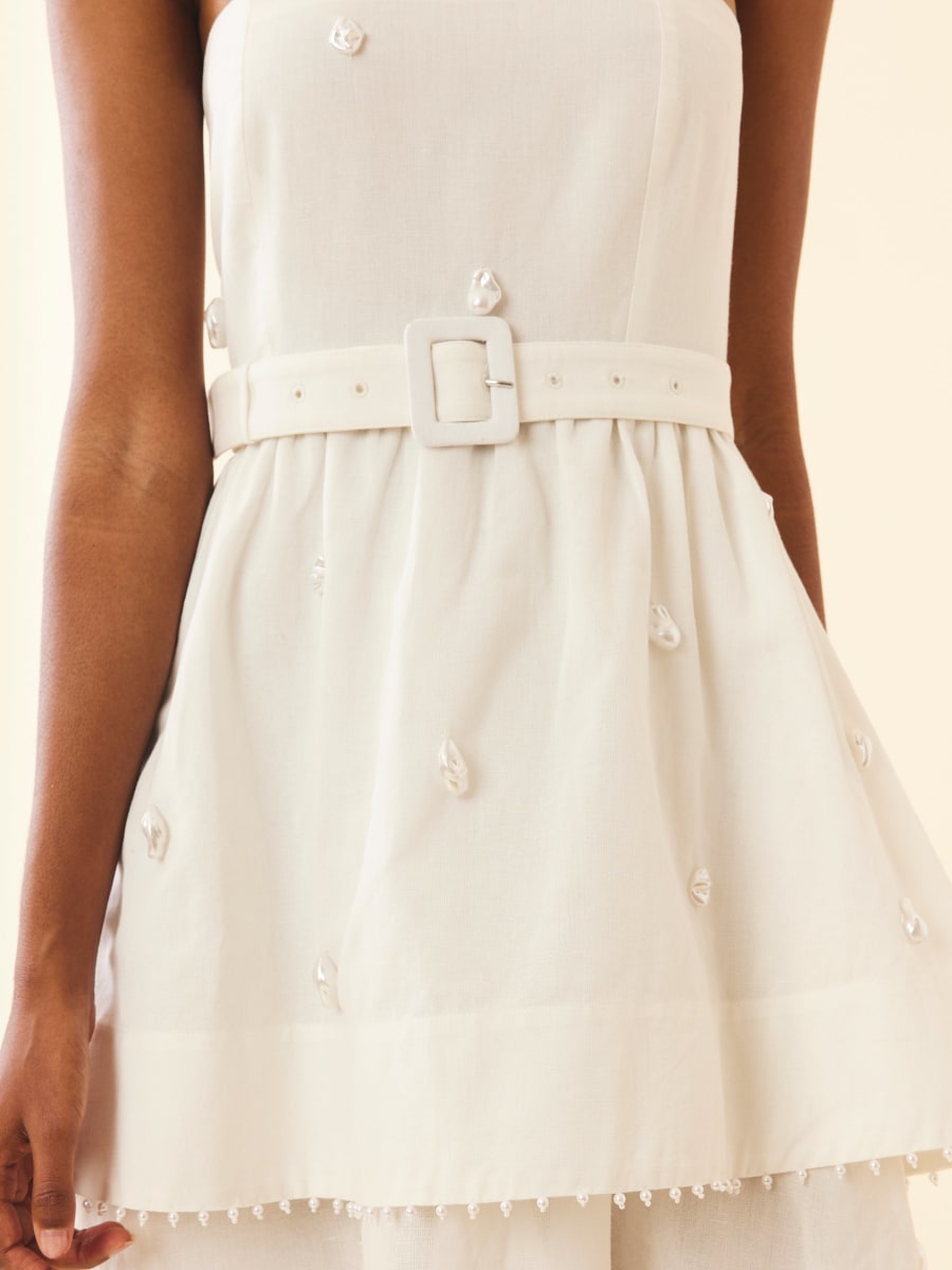 Daisy Dress - Pearly White