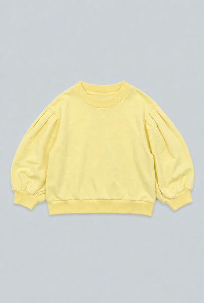 Mandi Cropped Sweatshirt - Yellow