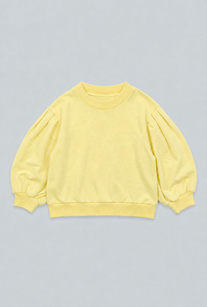Mandi Cropped Sweatshirt - Yellow