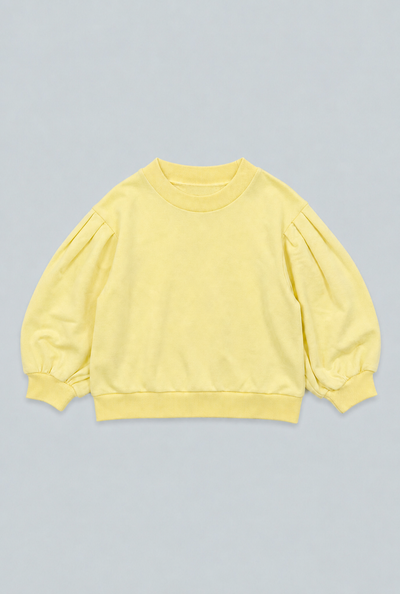 Mandi Cropped Sweatshirt - Yellow