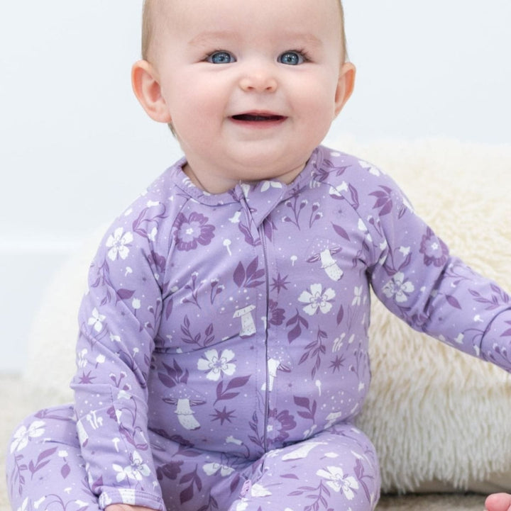 Mushroom Floral Convertible Romper - Meadow
