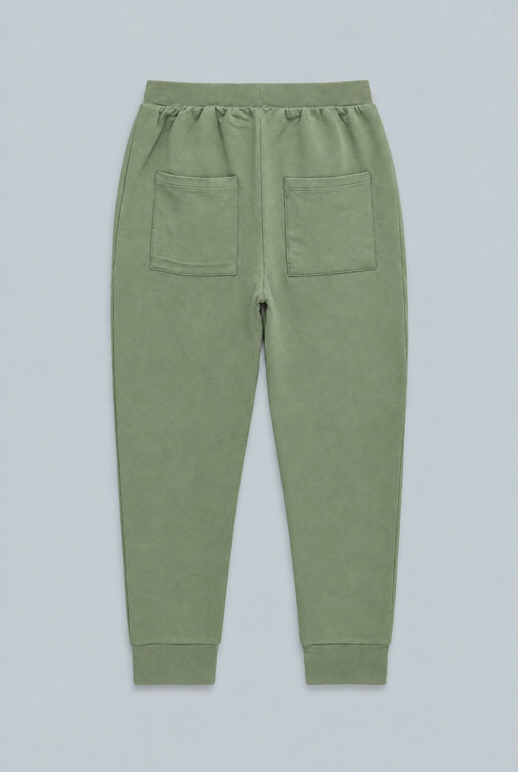 Hooded Jogger Set - Army Green French Terry