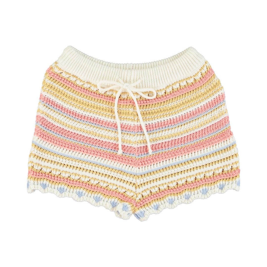 Paloma Shorts - Pink Crochet