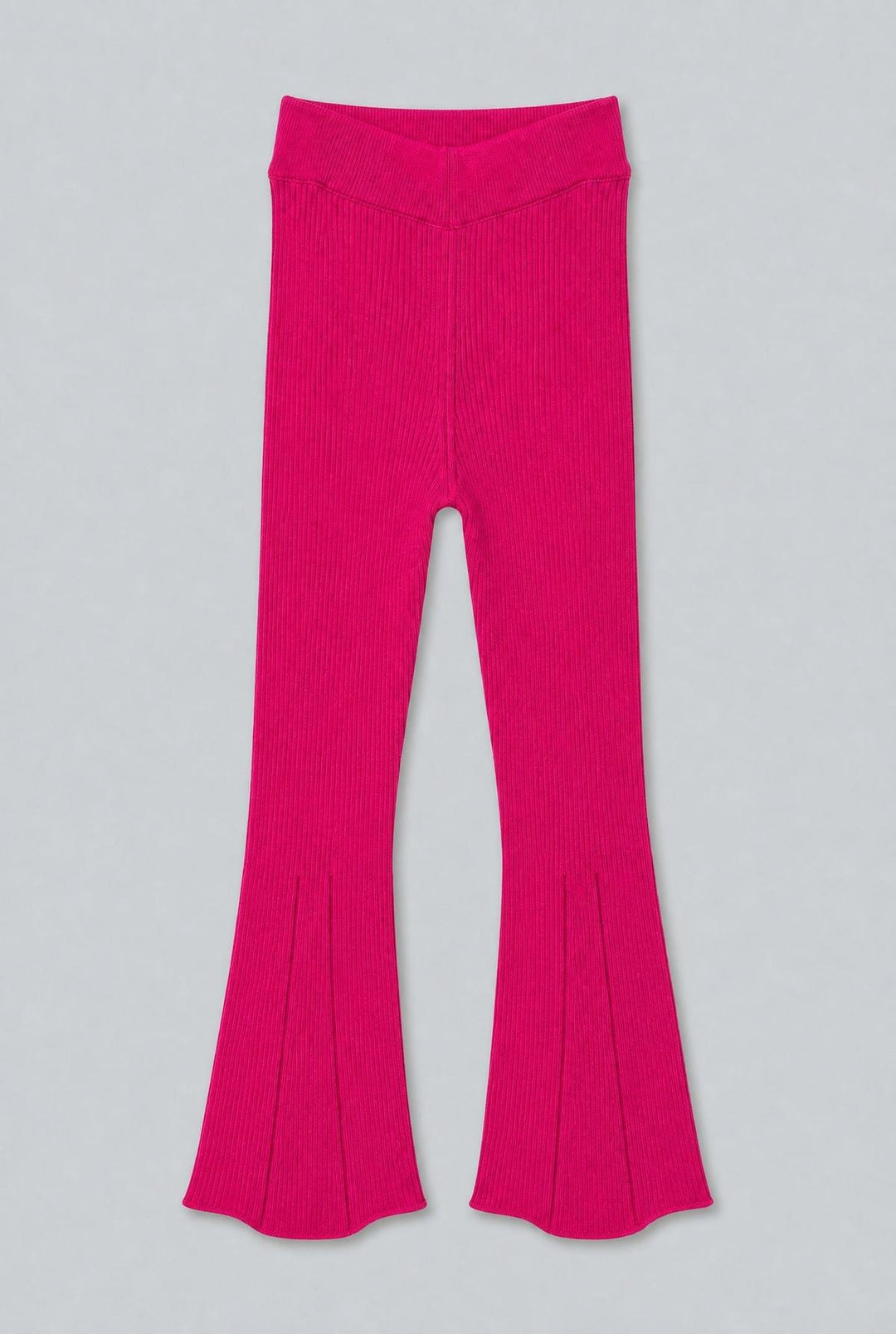 Flare Sweater Pants - Hot Pink