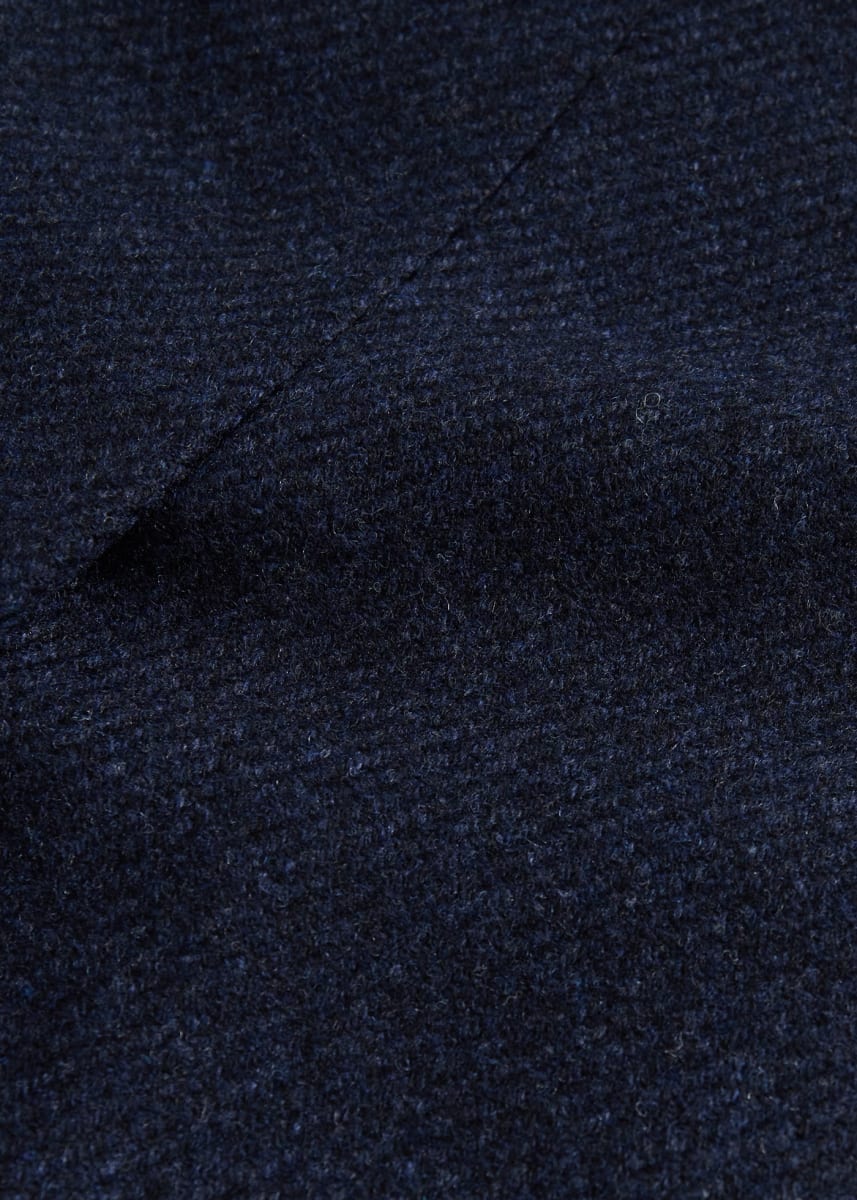 Wool & Cashmere Coat with Gilet - Navy - Trench Coat
