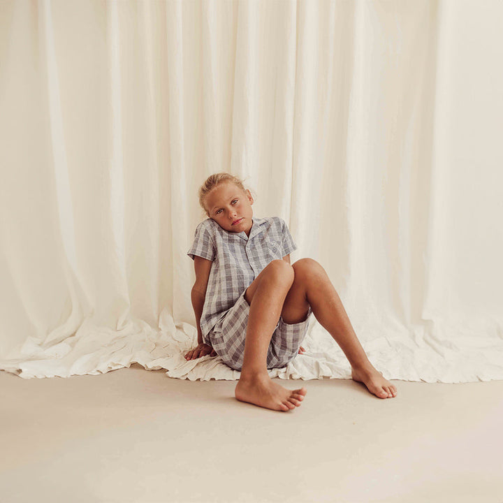 Okko & Nelio Set - Check Blue