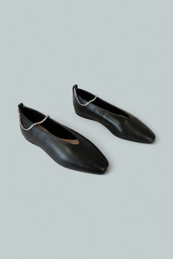 Women's Emery Embellished Ballet Flats - Black