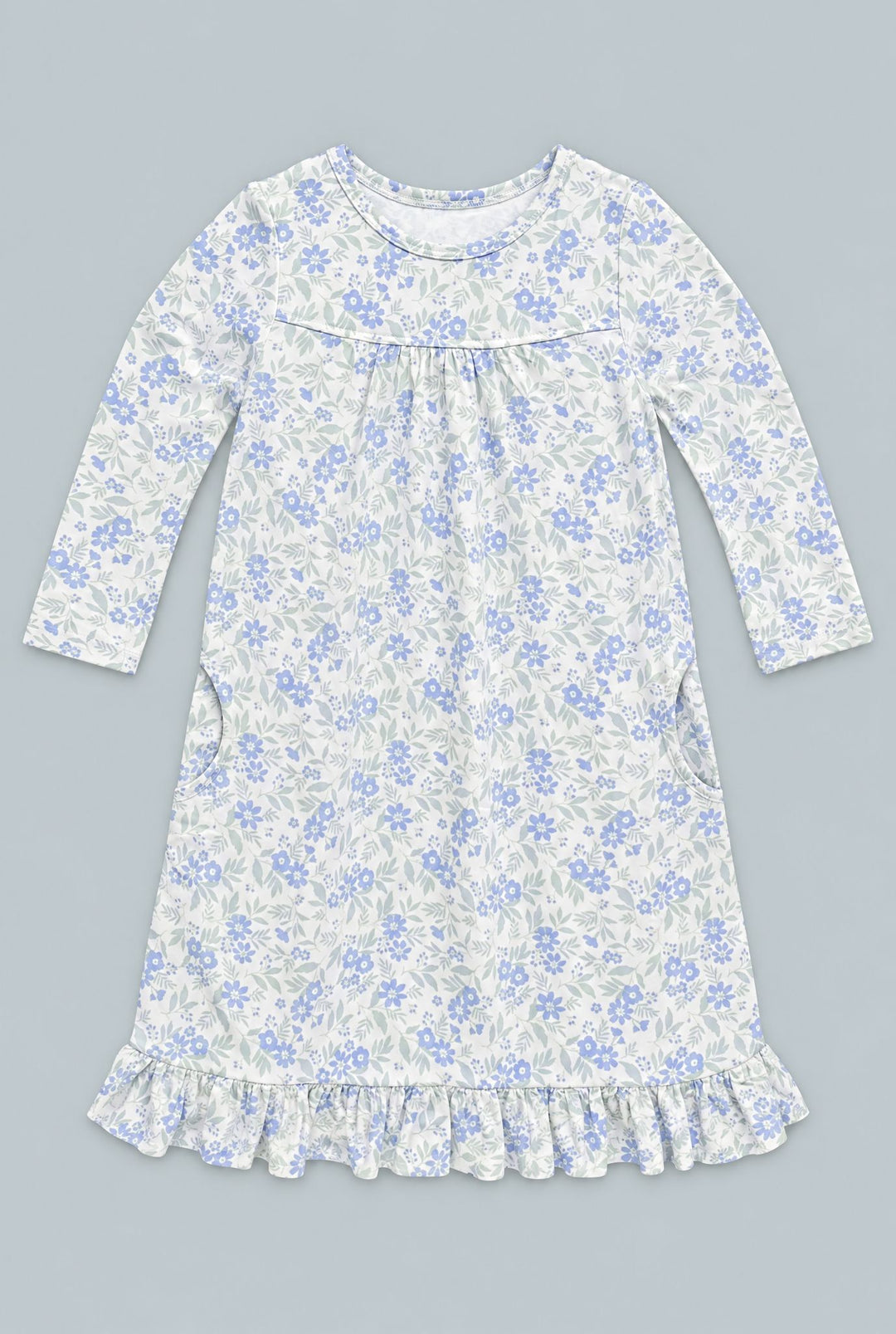 Boho Dress - Vintage Flower Purple