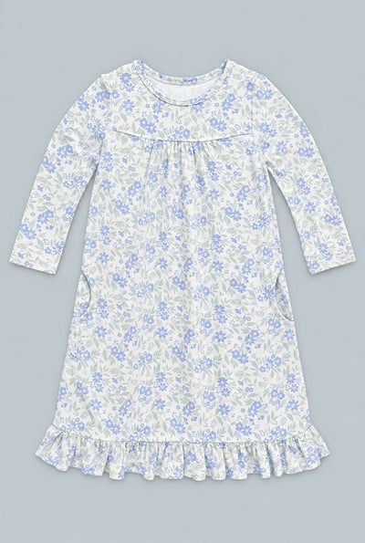 Boho Dress - Vintage Flower Purple