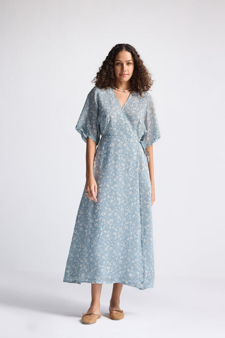Maxi Wrap Dress - Floral Poetry
