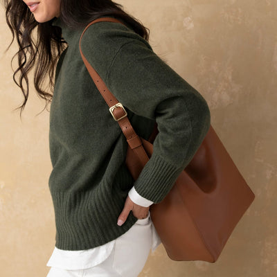 Cecilia Go-To Shoulder Bag - Caramel