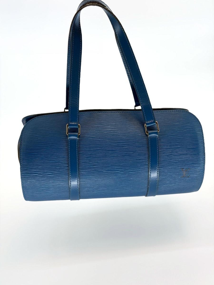 Pre-Owned Louis Vuitton Epi Leather Soufflot 30 Vintage Blue