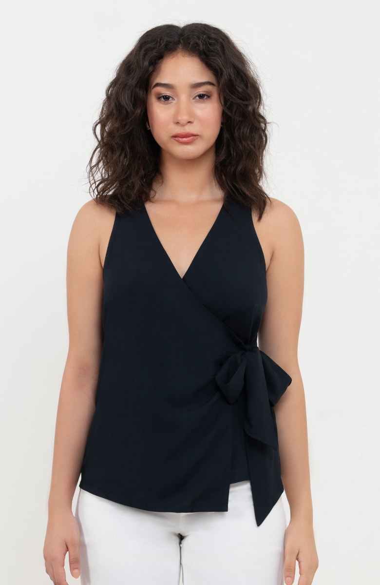 The Wrap Top - Black