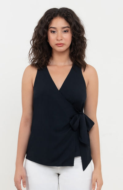 The Wrap Top - Black