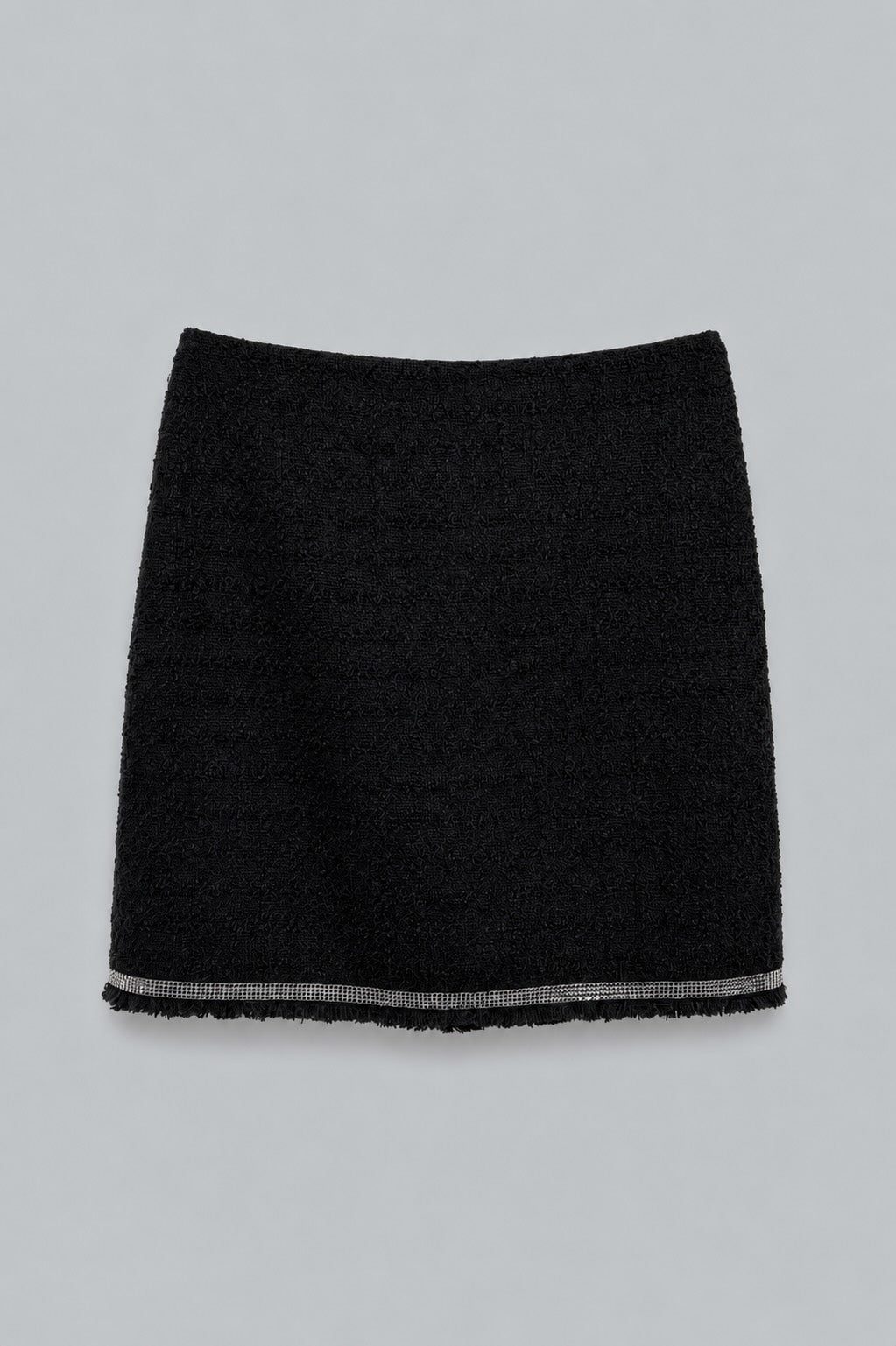Tweed Mini Skirt - Black