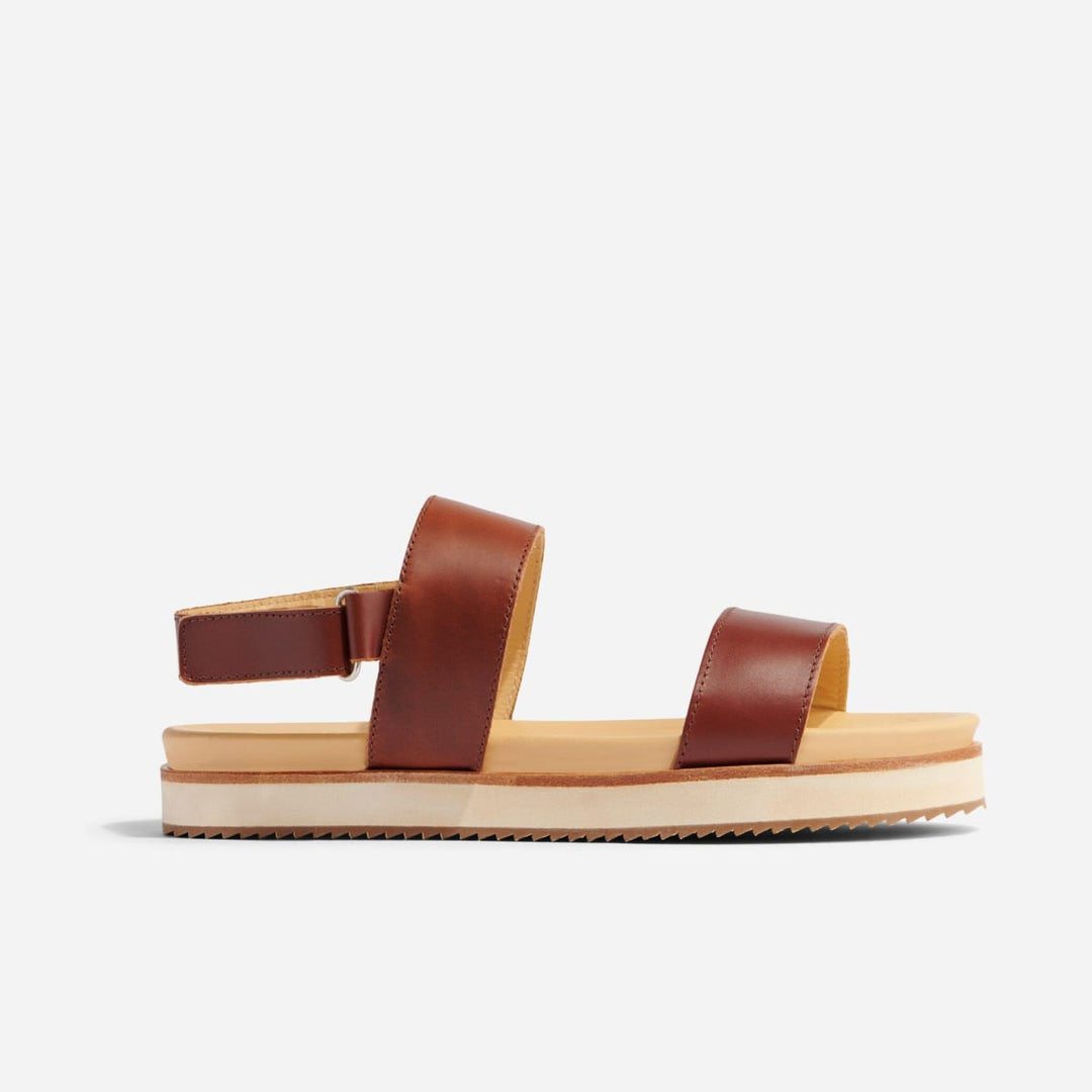 Go-To Flatform Sandal - Brandy