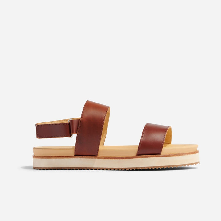 Go-To Flatform Sandal - Brandy