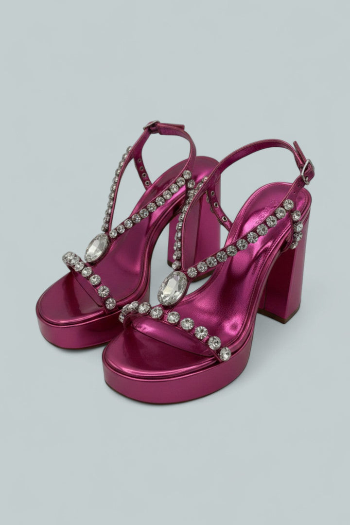 Women's Disco Platform Sandals Exclusive - Pink