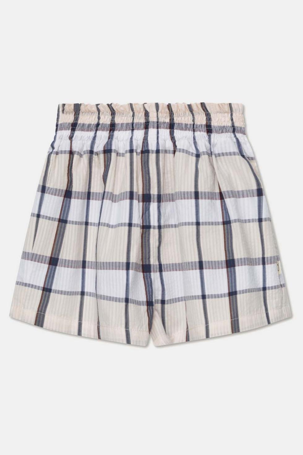 Plaid seersucker shorts - Unique