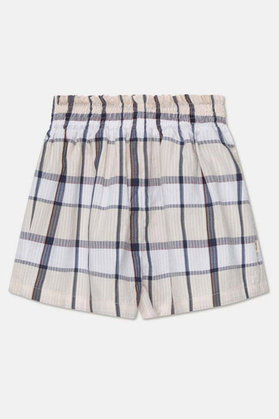Plaid seersucker shorts - Unique