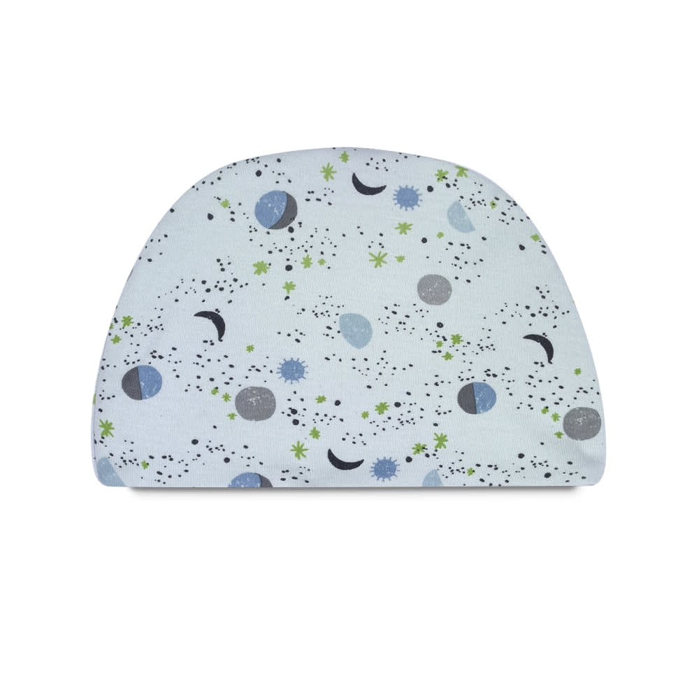 Organic Cotton Hat - Mint moon & stars