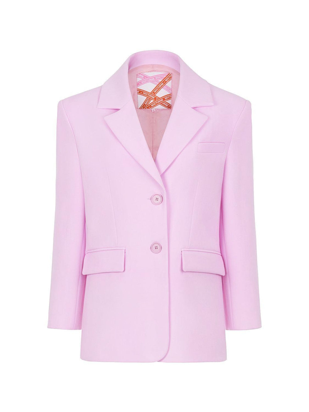 Padded Double Breasted Jacket - Pink - Blazer