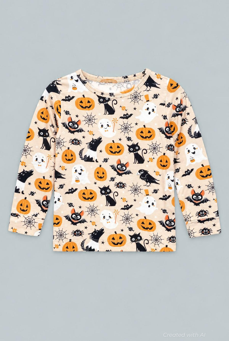 Pajama Set With Ghosts And Pumpkins - Trick Or Treat - Pajamas