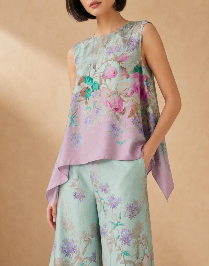 Palazzo Pants - Heath Placée Mint - Trouser