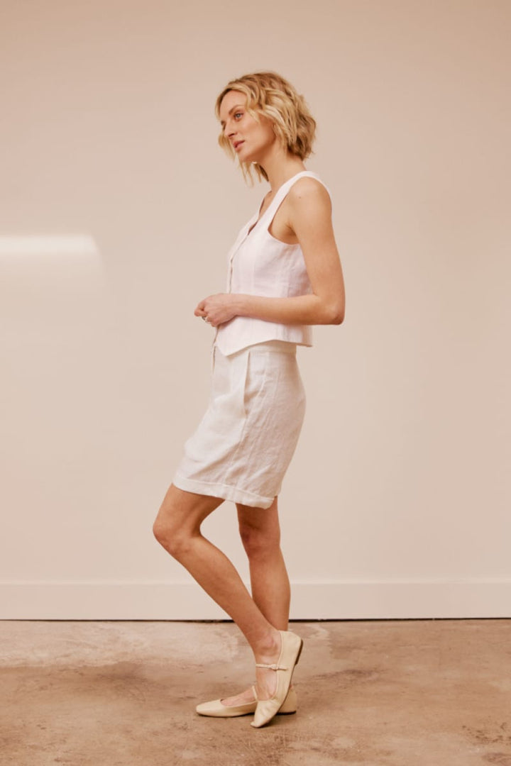 Palm Beach Short - White - Shorts