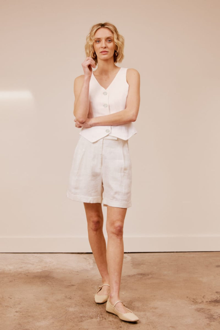 Palm Beach Short - White - Shorts