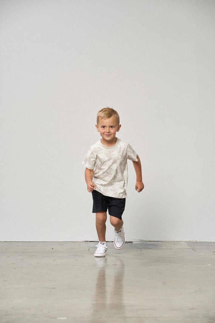 Palm Print Tee - Frost - T-shirt
