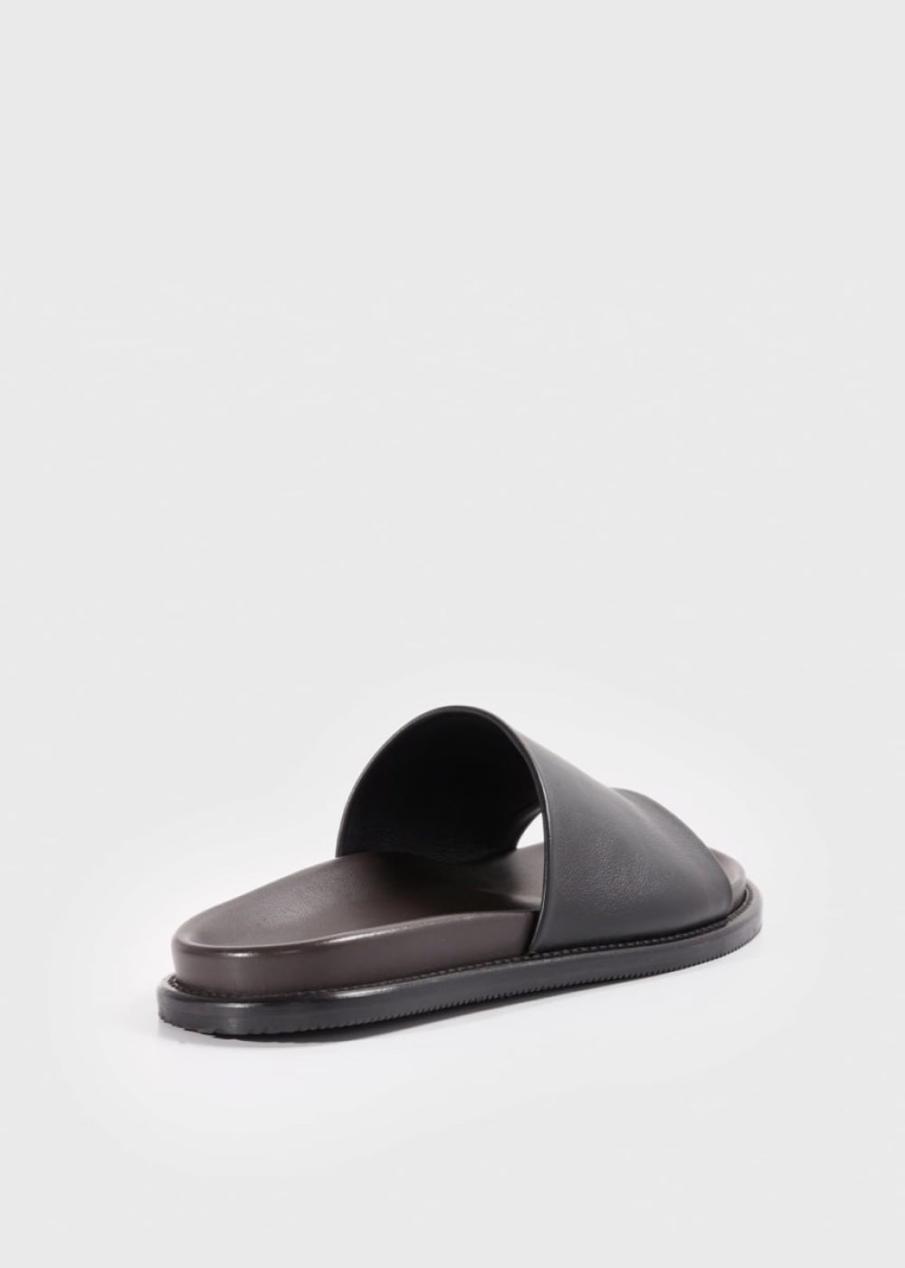 Palma Leather Slide - Black - Sandal