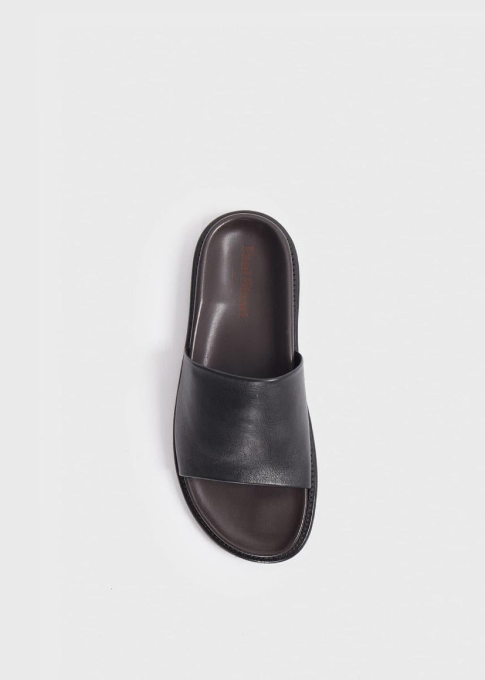 Palma Leather Slide - Black - Sandal