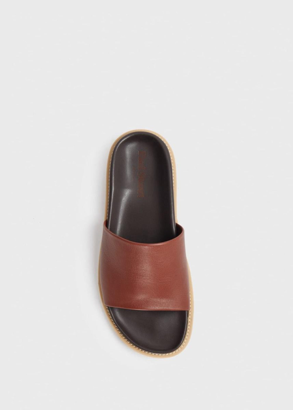Palma Leather Slide - Cognac - Sandal