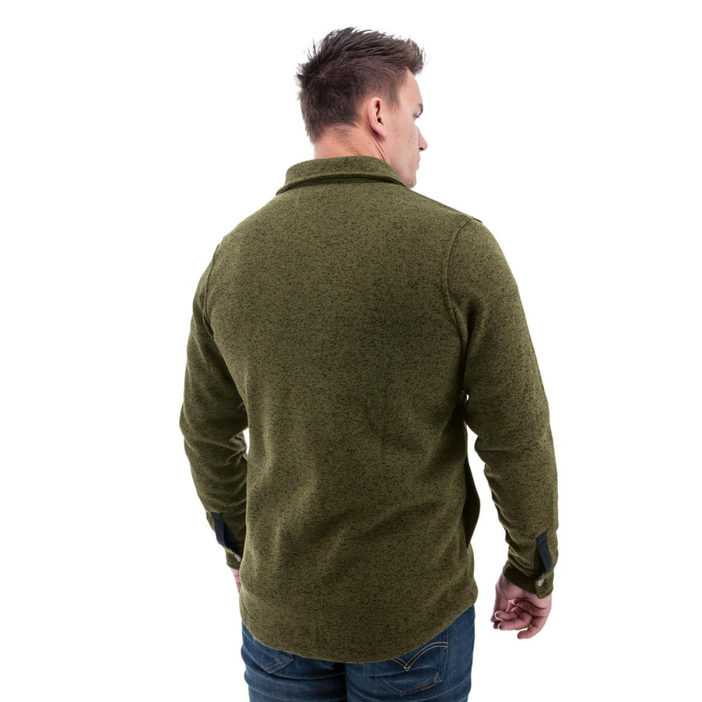Palmer Fleece Shirt-Jac - Olive - Button Down Shirt