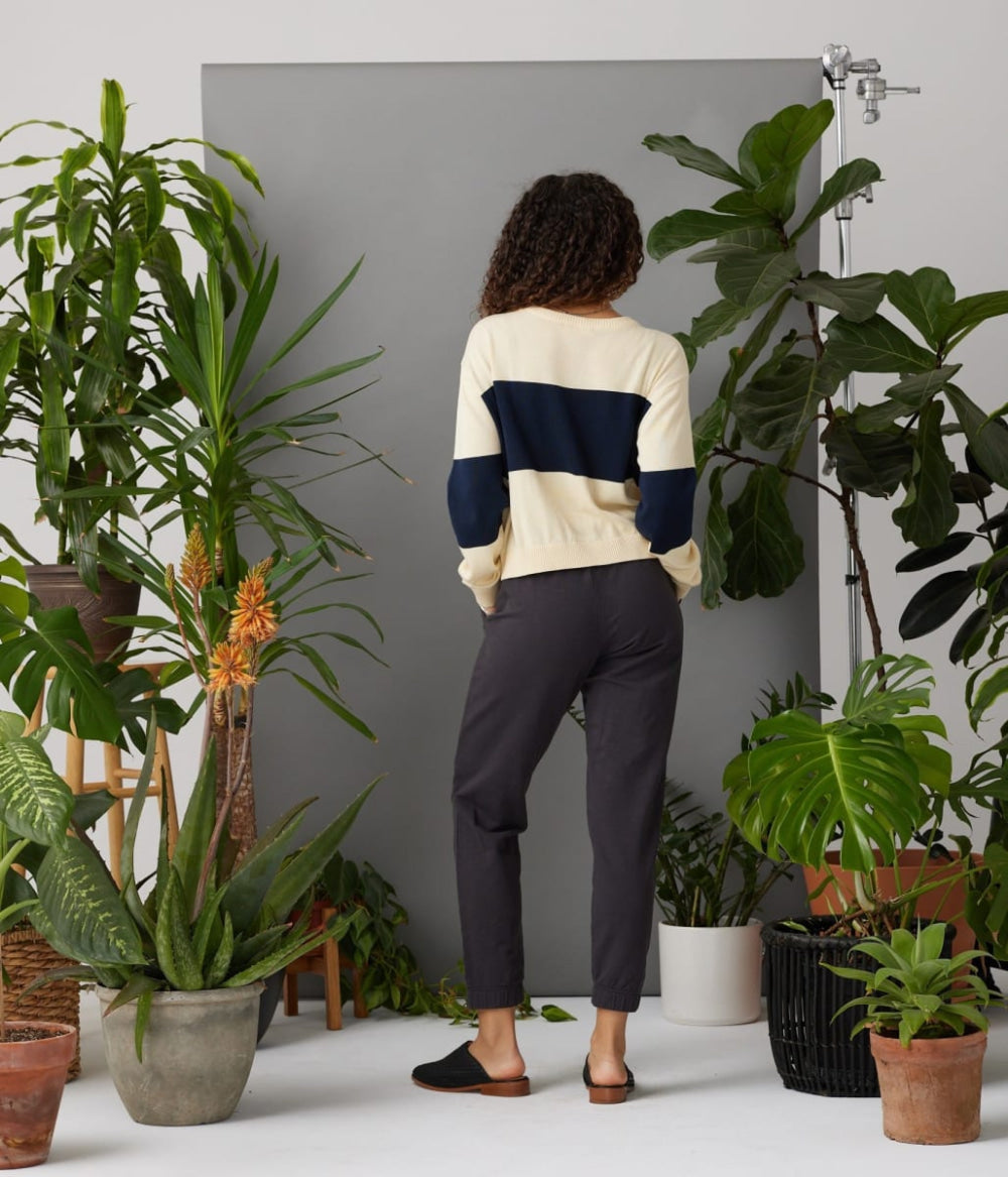 Palmer Sweater - Sun Fade/Dark Blue - Sweater