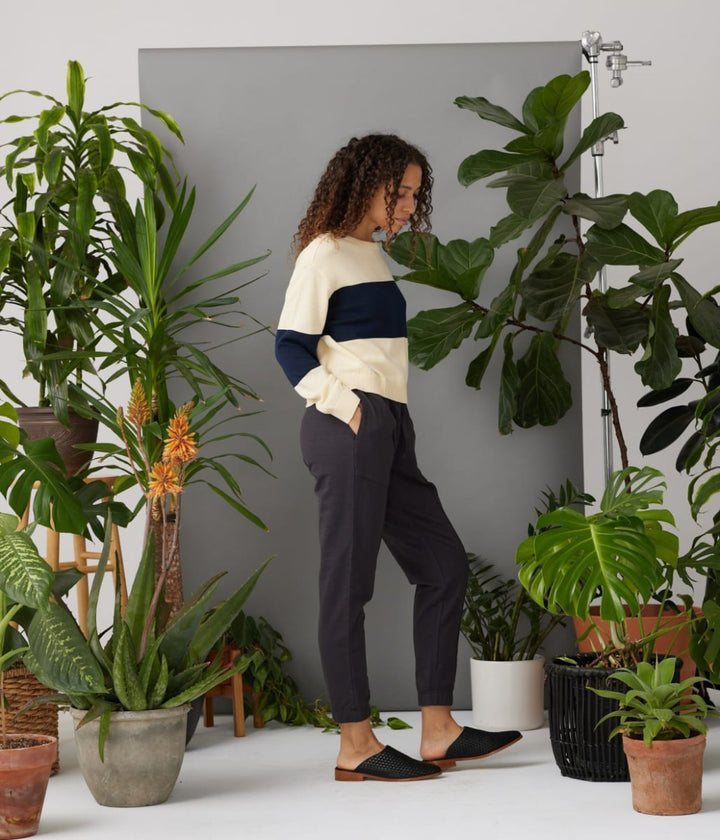 Palmer Sweater - Sun Fade/Dark Blue - Sweater