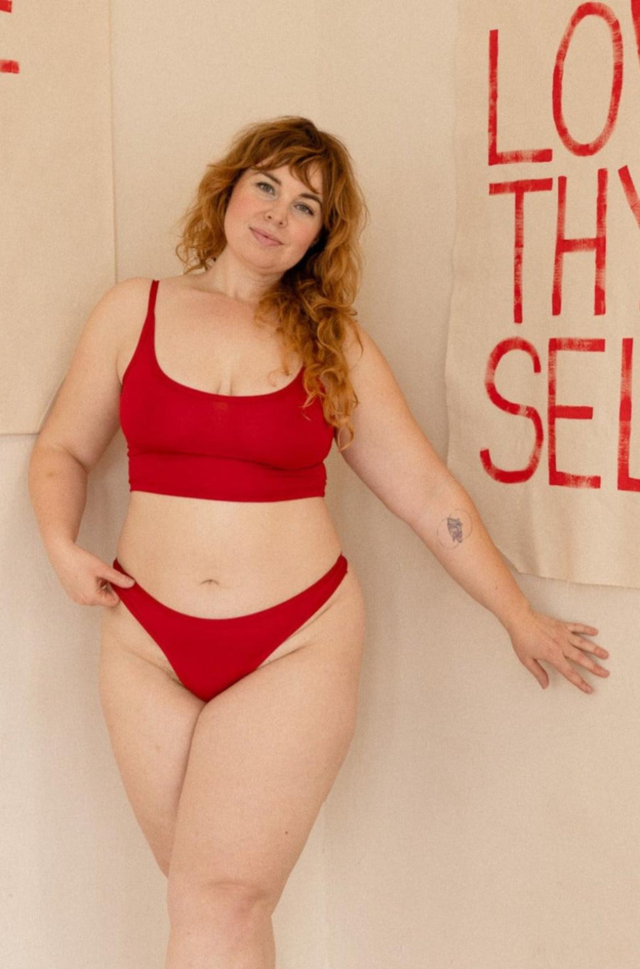 Palmer Thong - Scarlet - FINAL SALE - 2X - Underwear