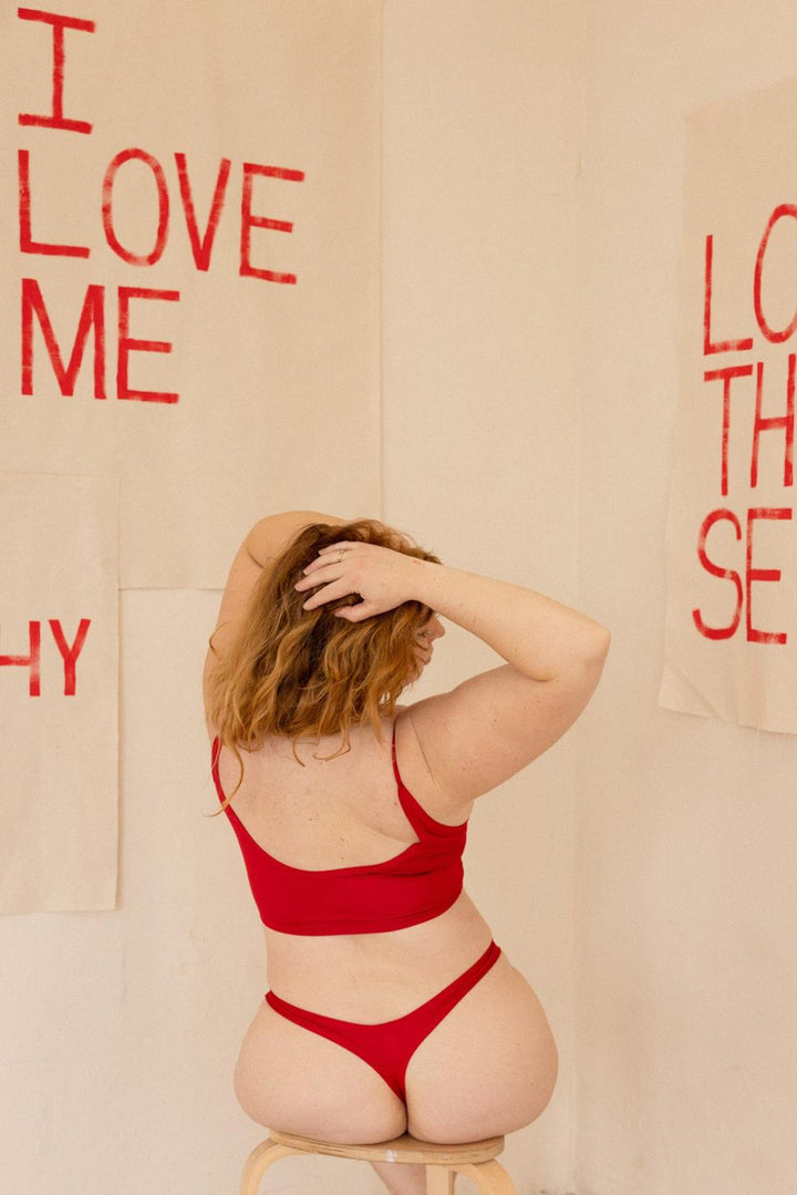 Palmer Thong - Scarlet - FINAL SALE - 2X - Underwear