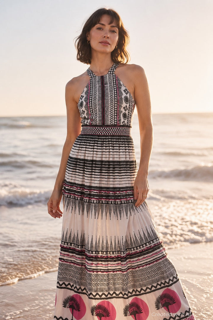 Paloma Maxi Dress - Black - Dresses