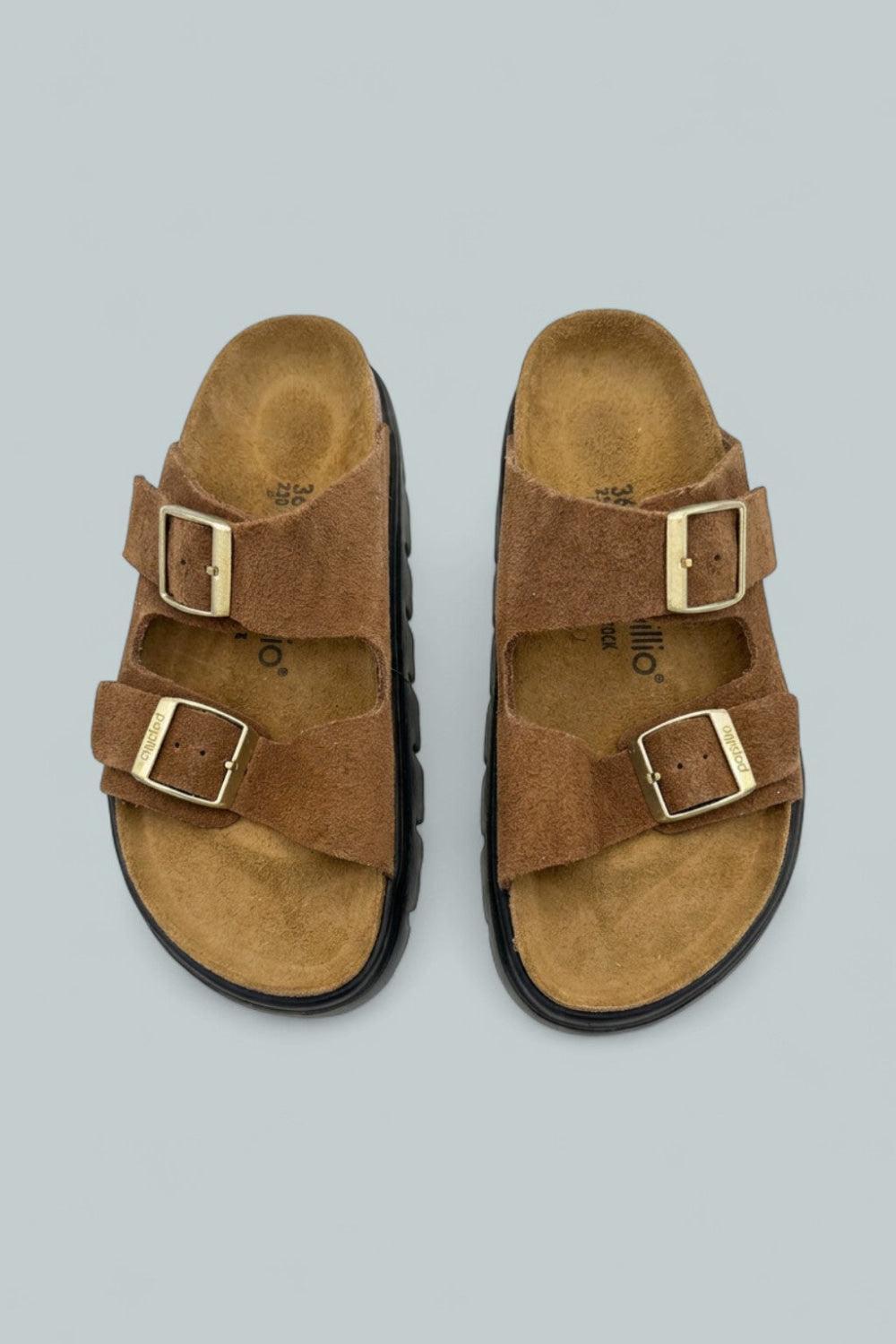 Papillio Arizona Chunky Sandals - Brown - US 5W - Sandals