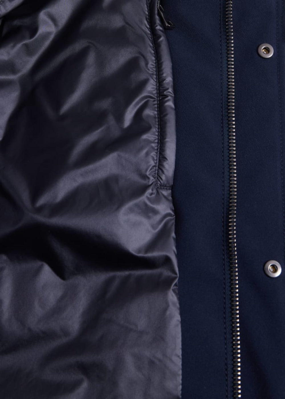 Parka With Detachable Hood - Navy - Jacket