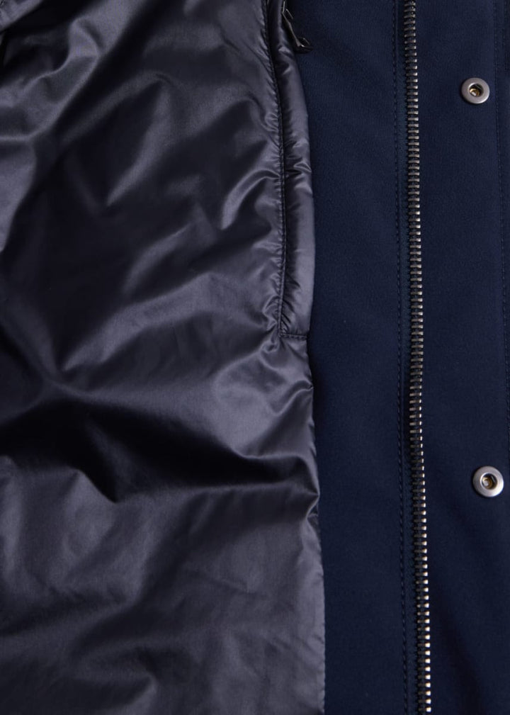 Parka With Detachable Hood - Navy - Jacket