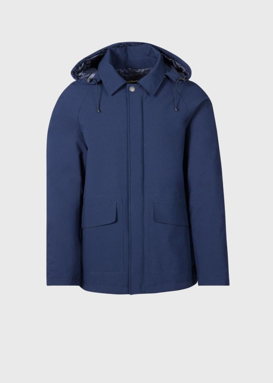 Parka With Detachable Hood - Navy - Jacket