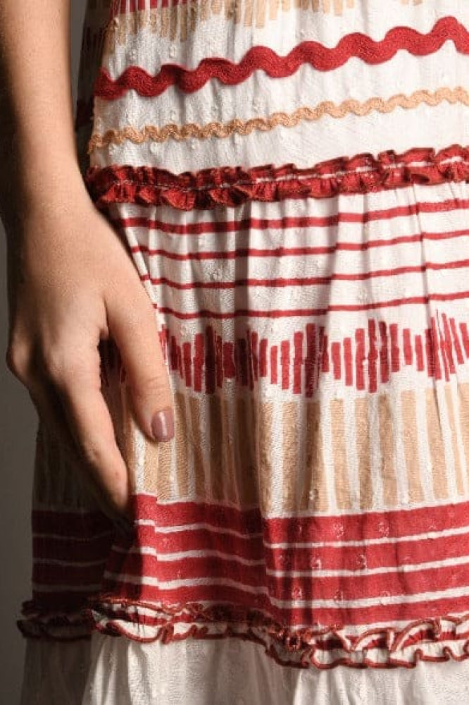 Paro Mini Dress - Red - Dresses