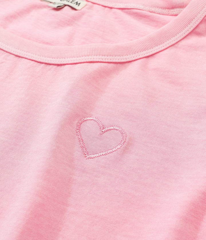 Pastel Cropped Tee - Pink - T-shirt