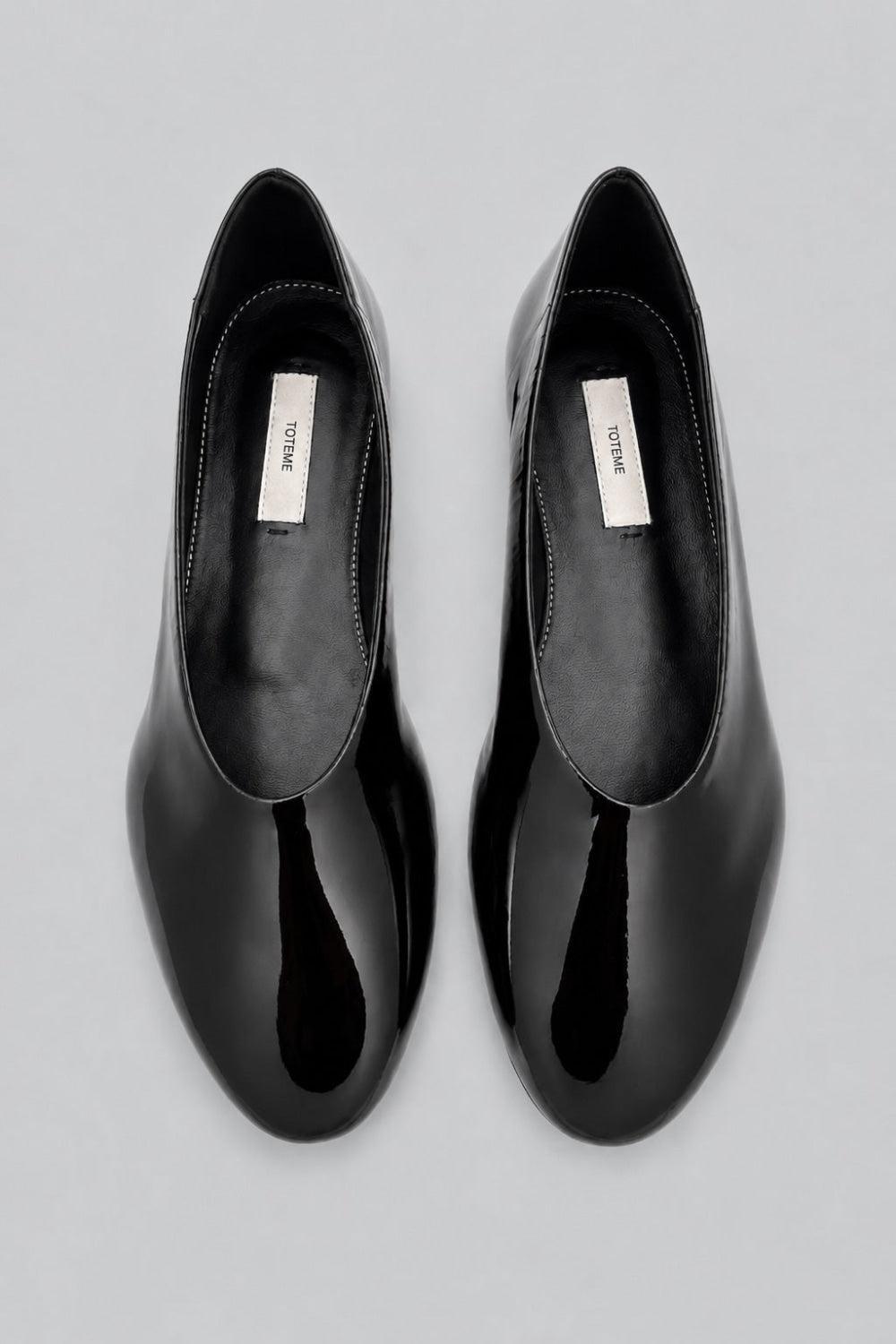 Patent Leather Ballerinas - Black - 6 - Flats